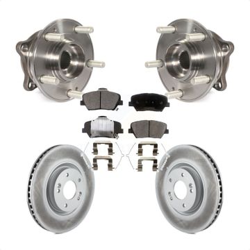 Front Hub Bearing Assembly Coated Disc Brake Rotors And Ceramic Pads Kit For Hyundai Nexo KBB-127463