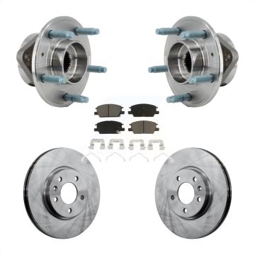 Front Hub Bearing Assembly Disc Brake Rotor And Pad Kit For Chevrolet Equinox GMC Terrain KBB-127489