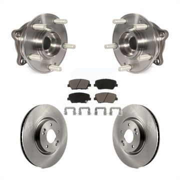 Front Hub Bearing Assembly Disc Brake Rotors And Ceramic Pads Kit For Hyundai Nexo KBB-127496