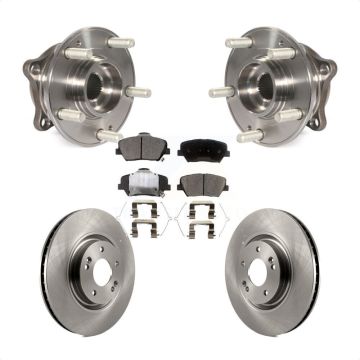 Front Hub Bearing Assembly Disc Brake Rotors And Semi-Metallic Pads Kit For Hyundai Nexo KBB-127503