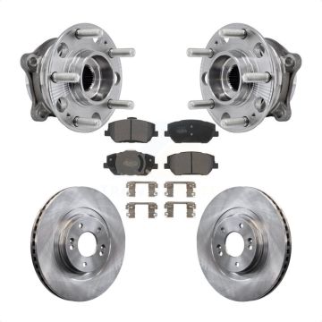 Front Hub Bearing Assembly Disc Brake Rotors And Pads Kit For 2019-2020 Hyundai Santa Fe KBB-127518