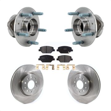 Front Hub Bearing Assembly Disc Brake Rotor And Pad Kit For Chevrolet Equinox GMC Terrain KBB-127528