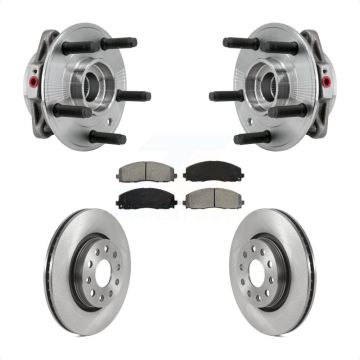 Front Hub Bearing Assembly Disc Brake Rotors And Pads Kit For Jeep Wrangler Gladiator KBB-127536