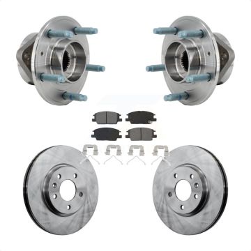 Front Hub Bearing Assembly Disc Brake Rotor And Pad Kit For Chevrolet Equinox GMC Terrain KBB-127542