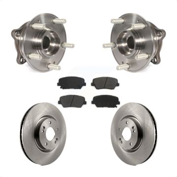Front Hub Bearing Assembly Disc Brake Rotors And Semi-Metallic Pads Kit For Hyundai Nexo KBB-127545
