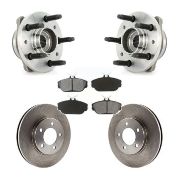 Front Hub Bearing Assembly Disc Brake Rotors And Pads Kit For 1998 Ford Windstar KBB-127547