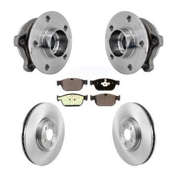 Front Hub Bearing Brake Rotor Pad Kit For Volvo XC60 XC90 S60 XC40 Recharge V90 Cross V60 KBB-127557