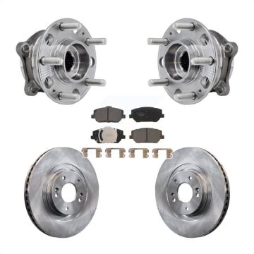 Front Hub Bearing Assembly Disc Brake Rotors And Pads Kit For 2019-2020 Hyundai Santa Fe KBB-127562