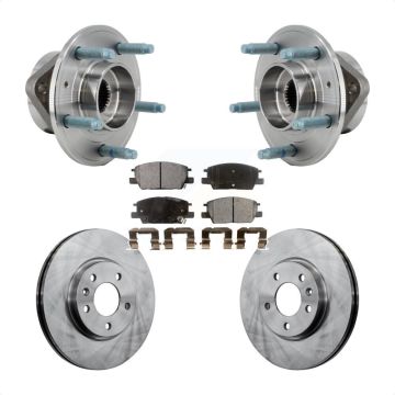 Front Hub Bearing Assembly Disc Brake Rotor And Pad Kit For Chevrolet Equinox GMC Terrain KBB-127568