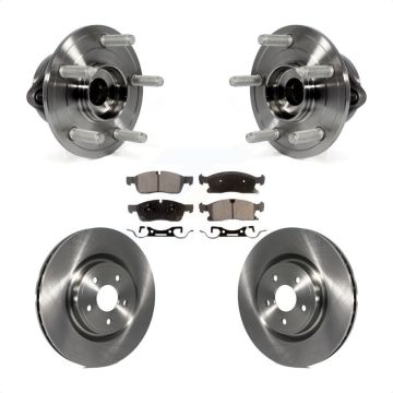 Front Hub Bearing Brake Rotor & Pad Kit For Dodge Durango With 380mm Diameter KBB-127589