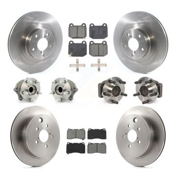Front Rear Hub Bearing Brake Rotor Pads Kit (10Pc) For 2019 Toyota 86 TRD Special Edition KBB-127669