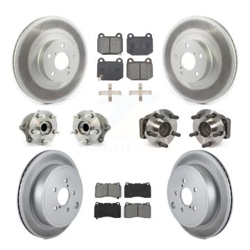 Front Rear Hub Bearing Coat Brake Rotor Pads Kit (10Pc) For Toyota 86 TRD Special Edition KBB-127692