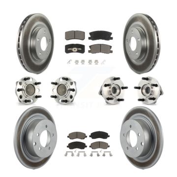 Front Rear Hub Bearing Coat Brake Rotor Pad Kit (10Pc) For Dodge Avenger Chrysler Sebring KBB-127704