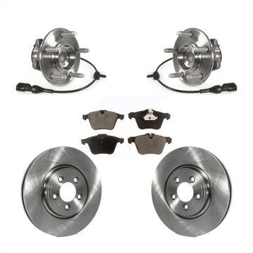 Front Hub Bearing Brake Rotor Pads Kit For 2010 Jaguar XF With 326mm Diameter KBB-127973