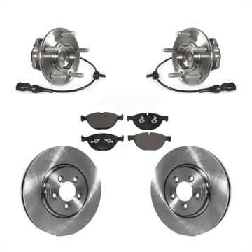 Front Hub Bearing Brake Rotor Pads Kit For 2010 Jaguar XF With 326mm Diameter KBB-127974