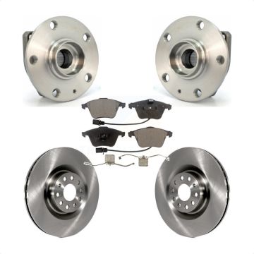 Front Hub Bearing Brake Rotor Pads Kit For Volkswagen R32 With 345mm Diameter KBB-127979