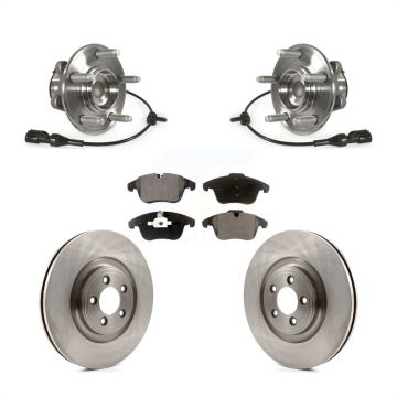 Front Hub Bearing Brake Rotor Pads Kit For 2010 Jaguar XF With 354mm Diameter KBB-127994