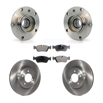 Front Hub Bearing Brake Rotor Pads Kit For 01-05 BMW 320i With 325mm Diameter KBB-127998