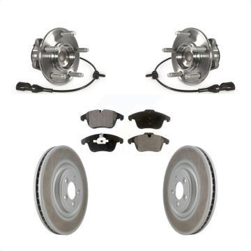 Front Hub Bearing Coat Brake Rotor Pads Kit For Jaguar XF With 354mm Diameter KBB-128015