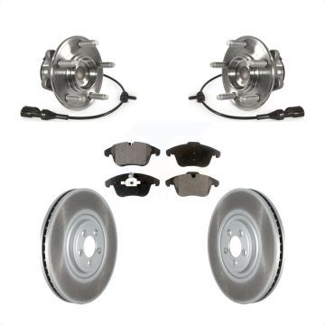 Front Hub Bearing Coat Brake Rotor Pads Kit For Jaguar XF With 380mm Diameter KBB-128016