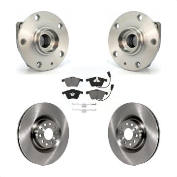Front Hub Bearing Brake Rotor Pads Kit For Volkswagen R32 With 345mm Diameter KBB-128021