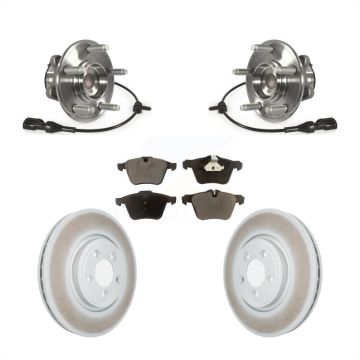 Front Hub Bearing Coat Brake Rotor Pads Kit For Jaguar XF With 326mm Diameter KBB-128024