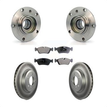 Front Hub Bearing Coated Brake Rotor Pad Kit For BMW 320i With 325mm Diameter KBB-128028