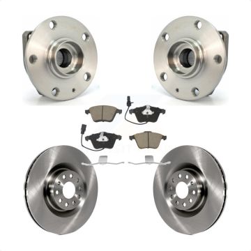 Front Hub Bearing Brake Rotor Pads Kit For Volkswagen R32 With 345mm Diameter KBB-128034