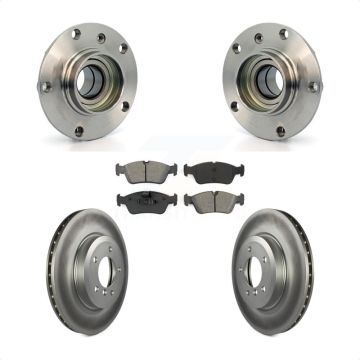 Front Hub Bearing Coated Brake Rotor Pad Kit For BMW 320i With 325mm Diameter KBB-128048
