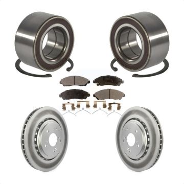 Front Wheel Bearing Coated Disc Brake Rotors And Ceramic Pads Kit For 2014-2016 Acura MDX KBB-128176