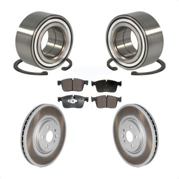 Front Wheel Bearing Coated Brake Rotor Pads Kit For 2018 Land Rover Range Velar 2.0L/3.0L KBB-128189