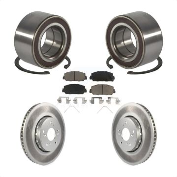 Front Wheel Bearing Coated Disc Brake Rotors And Ceramic Pads Kit For 2013-2018 Acura RDX KBB-128222