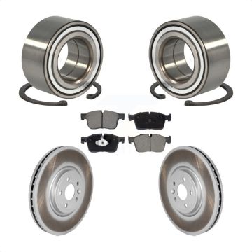 Front Wheel Bearing Coated Brake Rotor Pads Kit For 2018 Land Rover Range Velar 2.0L/3.0L KBB-128228
