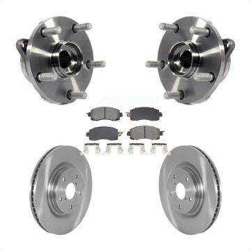 Front Hub Bearing Assembly Disc Brake Rotor & Pads Kit For Subaru Forester Outback Legacy KBB-128473