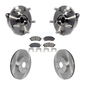 Front Hub Bearing Brake Rotor Pad Kit For Subaru Forester With 294mm Diameter KBB-128474