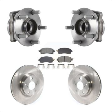 Front Hub Bearing Brake Rotor Pads Kit For Subaru Impreza With 276mm Diameter KBB-128483