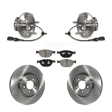 Front Hub Bearing Brake Rotor Pads Kit For 2010 Jaguar XF With 326mm Diameter KBB-128577