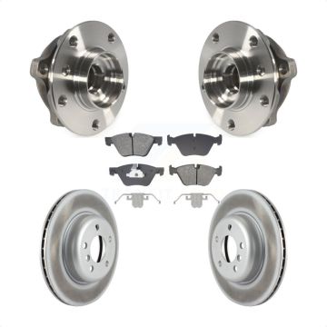 Front Hub Bearing Assembly Coated Disc Brake Rotors And Pads Kit For BMW 528i xDrive KBB-128741