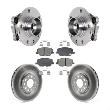 Front Hub Bearing Assembly Coated Brake Rotor Pad Kit For Jeep Compass Renegade Fiat 500X KBB-128762