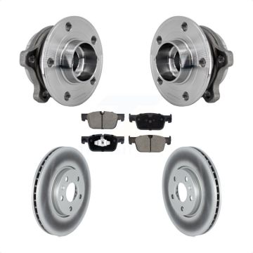 Front Hub Bearing Coated Disc Brake Rotor Pad Kit For Volvo S60 V60 S90 Cross Country V90 KBB-128769