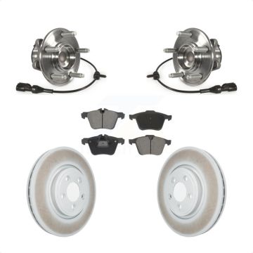Front Hub Bearing Coat Brake Rotor Pads Kit For Jaguar XF With 326mm Diameter KBB-128777