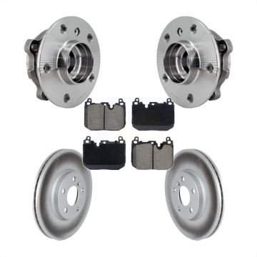 Front Hub Bearing Coated Brake Rotor Pad Kit For Mini Cooper Clubman S With Sport Package KBB-128800