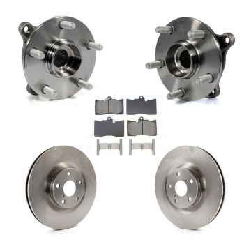 Front Hub Bearing Disc Brake Rotor Pads Kit (5Pc) For Lexus IS300 IS350 GS350 RC350 RC300 KBB-129068