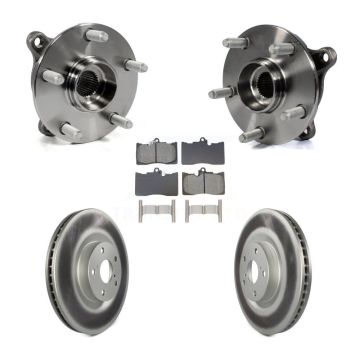 Front Hub Bearing Coat Brake Rotor Pads Kit (5Pc) For Lexus IS300 IS350 GS350 RC350 RC300 KBB-129076