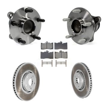 Front Hub Bearing Coat Brake Rotor Pad Kit (5Pc) For Lexus IS350 GS350 GS450h GS430 GS460 KBB-129077