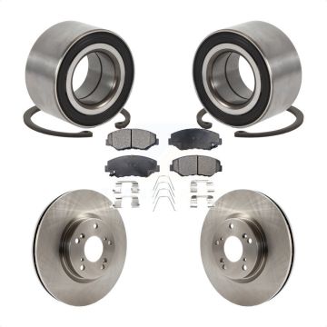 Front Wheel Bearing Disc Brake Rotors And Ceramic Pads Kit For Honda Civic Acura ILX KBB-129139
