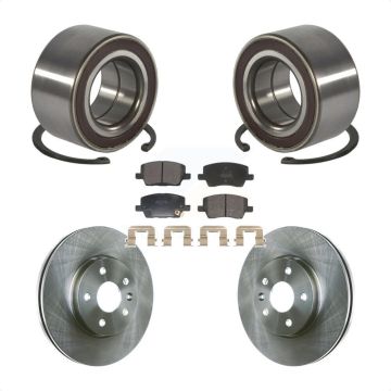 Front Wheel Bearing Disc Brake Rotors And Pads Kit For 2018-2020 Chevrolet Sonic KBB-129196