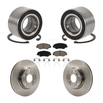 Front Wheel Bearing Disc Brake Rotors And Ceramic Pads Kit For Honda Civic Acura ILX KBB-129219