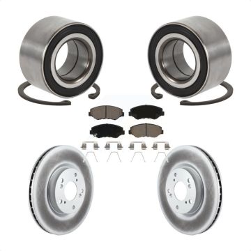 Front Wheel Bearing Coated Disc Brake Rotor And Ceramic Pad Kit For Honda Civic Acura ILX KBB-129238