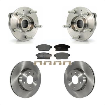 Front Hub Bearing Assembly Disc Brake Rotors And Ceramic Pads Kit For Cadillac ATS KBB-129363